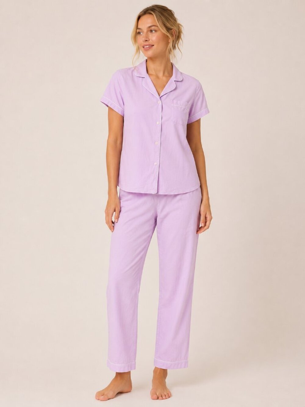 J. Crew Vintage Short-sleeve Pajama Set (Top only) Lotus Bloom Small #A3120